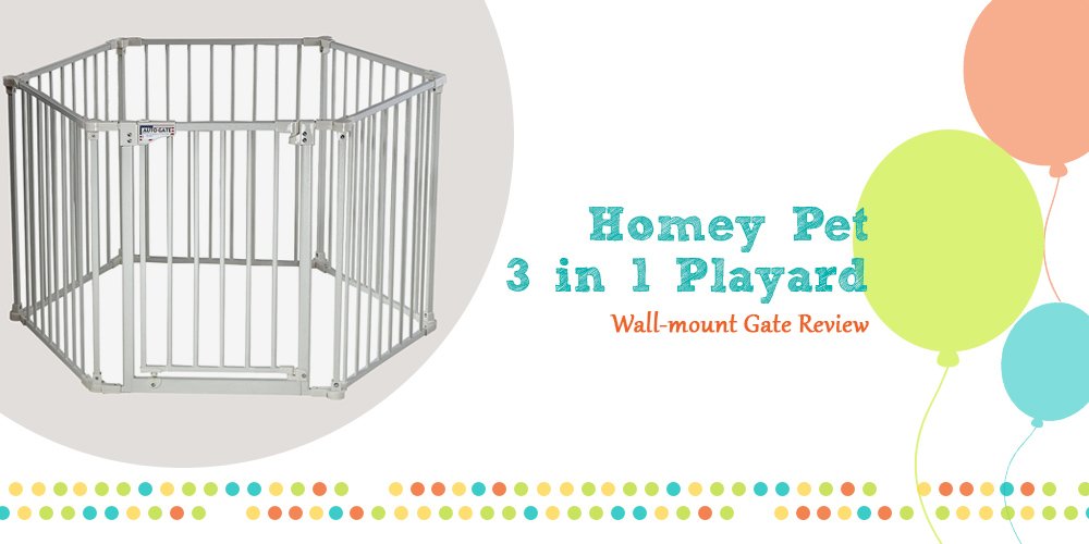 Homey-Pet-3-in-1-Playard-Wall-mount-Gate